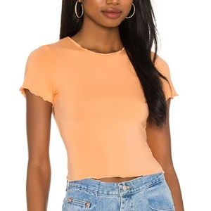Superdown annabelle tee size small in orange